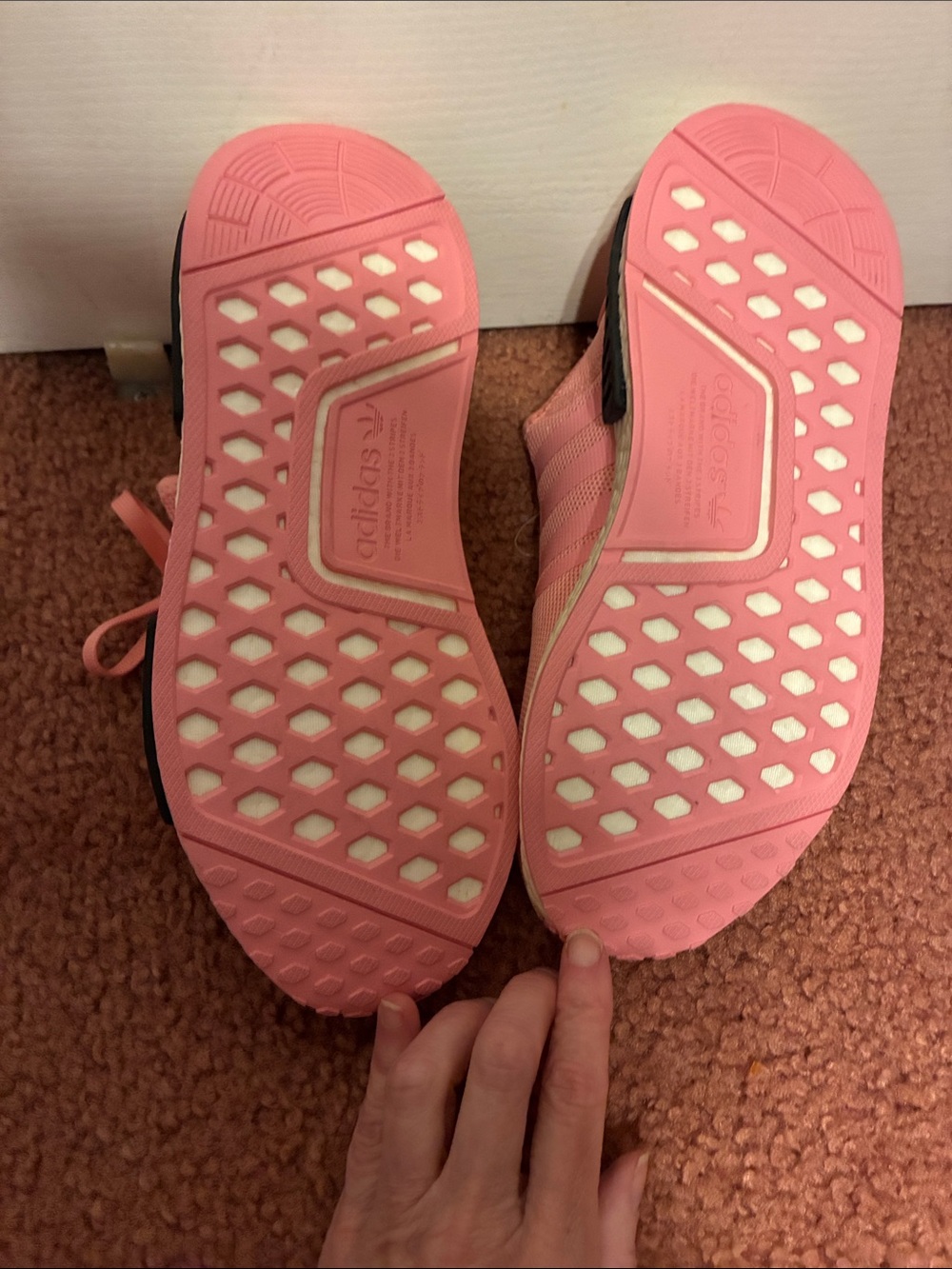 Women’s Adidas Athletic Sneakers - Breathable Lace-Up Pink colored Shoes, Size 8 - Picture 11 of 13